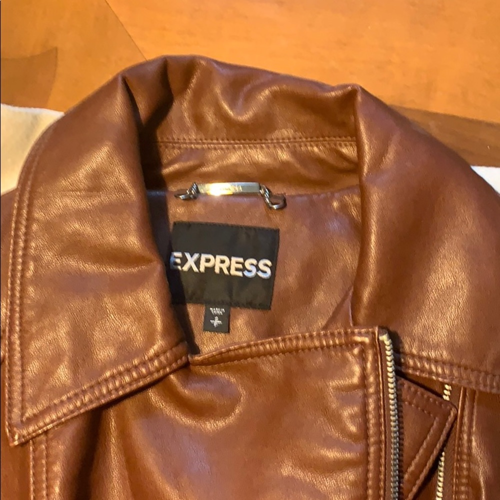 Leather jacket.
